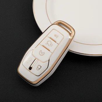Чехол для ключей от автомобиля Ford, применимый к Руидзе Руиси Wing Tiger Explorer Auto Key Shell Golden Edge Key Изображение 2