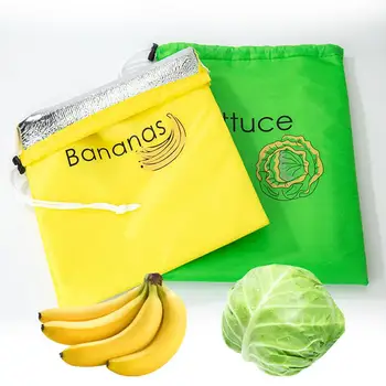 Держатель для бананов Сумка для овощей Многоразовые пакеты для продуктов Многоразовые пакеты для продуктов Прочная сумка для хранения Сумка для хранения свежести бананов