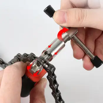 Инструмент для ремонта цепи, надежный прерыватель звена цепи, Износостойкий съемник велосипедной цепи Изображение 2
