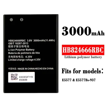 Высококачественная Сменная Батарея емкостью 3000 мАч Для Телефона HUAWEI E5577 E5577Bs-937, Внешняя Батарея HB824666RBC