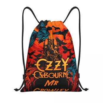 Сумки на шнурке Ozzy Osbourne, женские Мужские складные сумки для спортзала, рюкзаки для хранения покупок хэви-метал-группы Rock