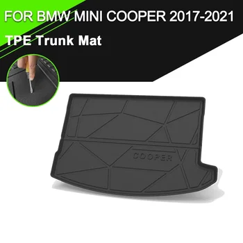 Коврик для задней крышки багажника автомобиля TPE из водонепроницаемой нескользящей резины, аксессуары для грузовых лайнеров BMW MINI COOPER 2017-2021