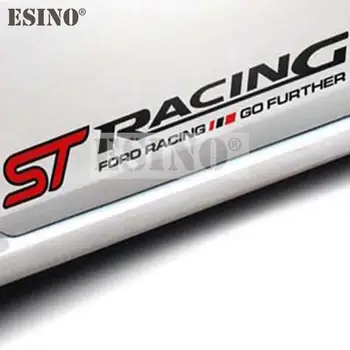 2 x Наклейки для стайлинга автомобилей ST RACING MOTOR SPORT GO FURTHER Наклейки на весь кузов автомобиля, двери, водонепроницаемые виниловые наклейки из ПВХ для Ford Fiesta Focus Изображение 2
