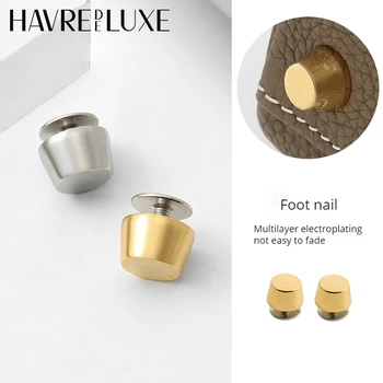 HAVREDELUXE Bag Foot Nail Platinum Для Kelly Bag Фурнитура Из Титановой Стали Аксессуары Для Металлических Винтовых Нижних Ногтей