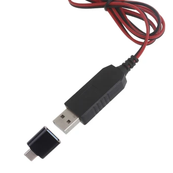 Кабель USB 5V2A - 4.5V1A LR14 C для отвода тепла + адаптер для газовой плиты/игрушки Изображение 2