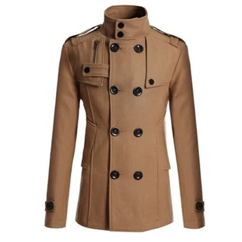 Стильный однобортный жакет, пальто, кардиган, повседневная Двубортная куртка на осень, длинная куртка с отворотом, мужской тренч, пальто