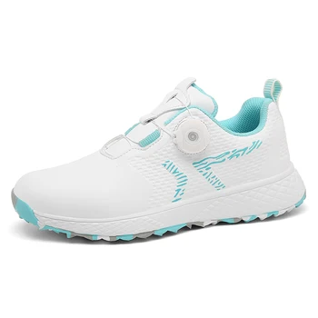 Новинка зимы 2023, женская обувь для гольфа, удобная обувь для тренировок в гольфе, обувь для гольфистов с быстрой шнуровкой, кроссовки для прогулок по траве на открытом воздухе