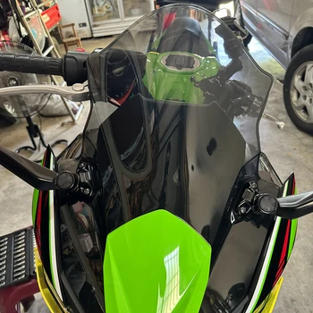 Для Лобового Стекла мотоцикла Kawasaki Ninja 650 Лобовое Стекло ER-6F 20 2021 2022 2023 ER6F Ветровой Дефлектор Double Bubble Touring Screen