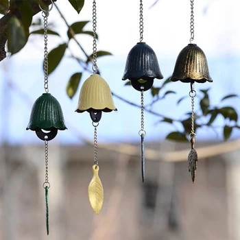 Изысканные японские железные духовые колокольчики, подвесные подвески для улицы, Счастливые храмовые колокольчики Изображение 2