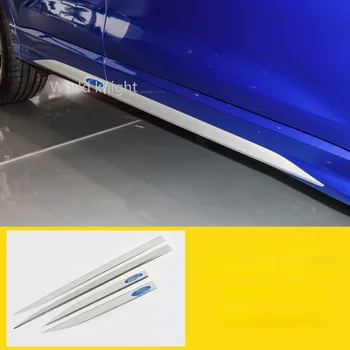 Автомобильные аксессуары Хромированная накладка на боковые двери из нержавеющей стали для Audi Q3 F3 2018-2021
