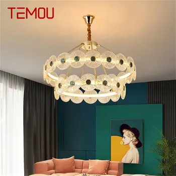 Люстры TEMOU в стиле постмодерн, светодиодные светильники, Подвесное освещение, Домашняя Светодиодная подсветка для гостиной