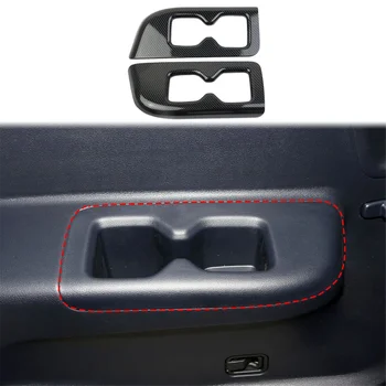 Для Hyundai Palisade 2019-2024 Внутренний задний третий ряд Подлокотник Подстаканник Накладка Панель Аксессуары ABS Углеродное волокно Изображение 2