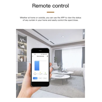 Tuya Smart WIFI Автоматический открыватель штор Трековый Переключатель штор Робот-пульт дистанционного управления для Alexa Google Home Изображение 2