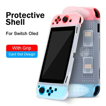 1 шт. силиконовый защитный чехол для Nintendo Switch OLED, полный защитный чехол для консоли Switch, контроллера Joy-Con, нескользящая оболочка