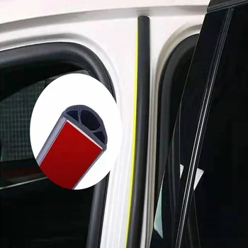 Передняя стойка автомобиля для уплотнительной прокладки двери, звуконепроницаемая прокладка кузова, двухслойное утолщенное шумоподавление, универсальное отключение пыли. Изображение 2