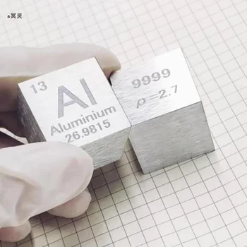 Алюминиевый куб, коллекция периодической таблицы, Кубики металлических элементов 10 мм 25,4 мм 1 дюйм