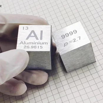 Алюминиевый куб, коллекция периодической таблицы, Кубики металлических элементов 10 мм 25,4 мм 1 дюйм Изображение 2