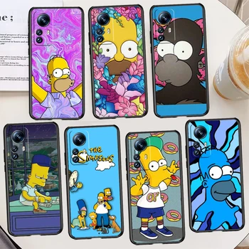 Забавный Чехол The Simpsons Daily Для Xiaomi Mi 12T 12S 12X 12 11 11T 11i 10T 10 9 Pro Lite Ultra 5G Мягкий Черный Чехол Для Телефона