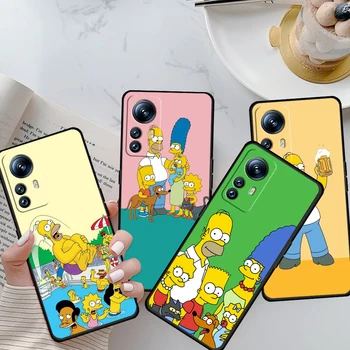 Забавный Чехол The Simpsons Daily Для Xiaomi Mi 12T 12S 12X 12 11 11T 11i 10T 10 9 Pro Lite Ultra 5G Мягкий Черный Чехол Для Телефона Изображение 2