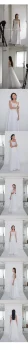 SONDR Корейское свадебное платье на тонких бретельках из тюля трапециевидной формы, сшитое на заказ, вечернее платье невесты цвета слоновой кости 웨딩드레스 Свадебное платье с аппликацией для новобрачных Изображение 2