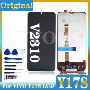 6,56 дюймов Оригинальный Для VIVO Y17s ЖК-дисплей С Сенсорным Экраном Дигитайзер В Сборе Для Vivo Y17S LCD V2310 Запасные Части для продажи