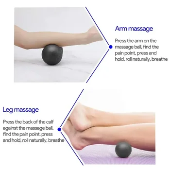 Набор для релаксационной терапии, Мяч-релаксант, Акупунктурная точка для мышц, Лакросс, Фасция, Миофасциальный массаж, Арахис Изображение 2