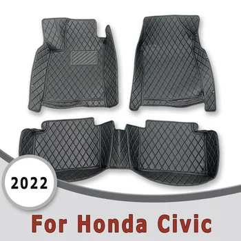 Автомобильные Коврики Для Honda Civic 2024 2023 2022 Ковры Детали Интерьера Автомобиля Аксессуары Товары Автомобильные Транспортные Средства Накладки Для Ног Коврики