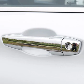 Подарите себе свободу передвижения Хромированные накладки на дверные ручки для Mitsubishi Outlander 2022 2023, набор из 8, предназначенные для точной подгонки по фигуре Изображение 2