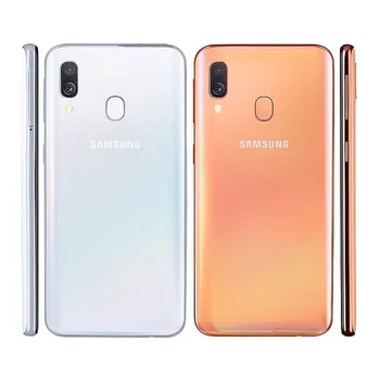 Разблокированный Samsung Galaxy A40 Duos A405FN / DS с двумя SIM-картами 4 ГБ ОЗУ 64 ГБ ПЗУ Глобальная версия 5,9 