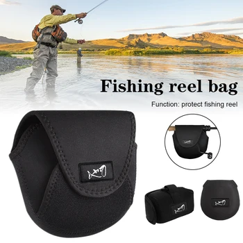 Портативная сумка для рыболовных катушек, Водонепроницаемая Защитная крышка для хранения спиннинга, сумка для троллинговой катушки Baitcast, рыболовные принадлежности