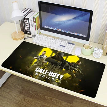 Мыши с логотипом мобильной видеоигры Call of Duty, клавиатуры, коврики для мыши HD, аксессуары для офисных компьютеров, принадлежности для стола с резиновыми фиксирующими краями