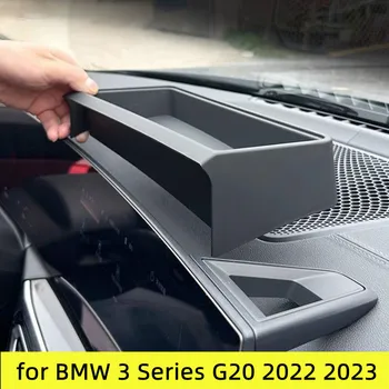 Коробка для хранения навигационного экрана центральной консоли автомобиля BMW 3 серии G20 Facelift 2022 2023, Аксессуары из АБС-пластика для интерьера черного цвета