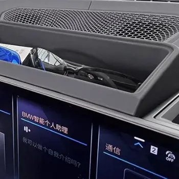 Коробка для хранения навигационного экрана центральной консоли автомобиля BMW 3 серии G20 Facelift 2022 2023, Аксессуары из АБС-пластика для интерьера черного цвета Изображение 2