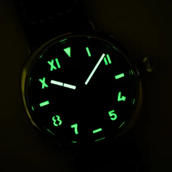 Мужские часы пилота Baltany, часы авиатора, Механические наручные часы с автоматическим / ручным заводом, Роскошный сапфир, 100 м, водонепроницаемый, светящийся Изображение 2