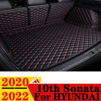 Коврик в багажник автомобиля для HYUNDAI Sonata 10TH 2020 2021 2022 Задняя крышка багажника, ковровая подкладка, детали интерьера, Багажник, накладка для багажа