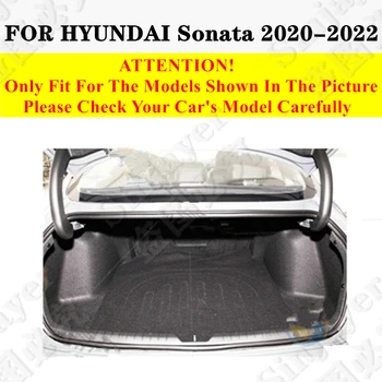 Коврик в багажник автомобиля для HYUNDAI Sonata 10TH 2020 2021 2022 Задняя крышка багажника, ковровая подкладка, детали интерьера, Багажник, накладка для багажа Изображение 2