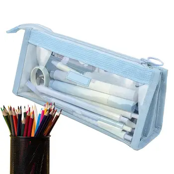 Стационарная сумка для хранения ручек, сумка для карандашей, косметическая дорожная сумка для хранения, простой пенал для подростков и взрослых