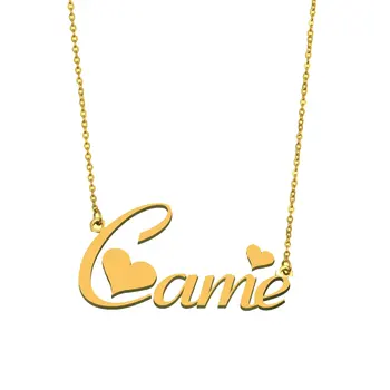 Ожерелье с начальным именем Кэрри для женщин, Персонализированная Золотая подвеска из нержавеющей стали, Подарок для девочек на Годовщину свадьбы