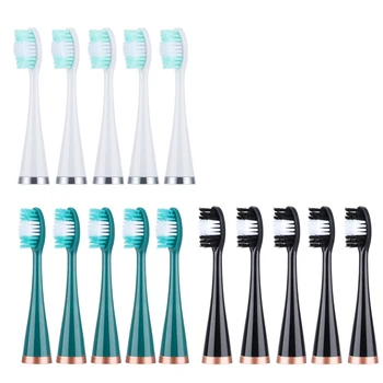 10 шт. насадок для электрических зубных щеток, сменные насадки для электрической зубной щетки, отбеливающая зубная щетка
