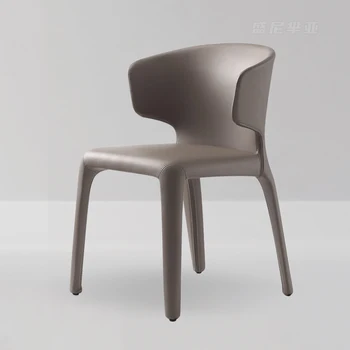 Обеденные стулья, современный и минималистичный креативный магазин для переговоров, приемной, маленькие стулья со спинкой Изображение 2