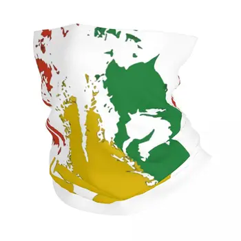 Лыжная маска в стиле Ретро с флагом Льва Боба Марли, Дышащая Шея, Теплая Велосипедная Ветрозащитная Бандана, Маска для охоты, пешего туризма, Рыбалки, Зима