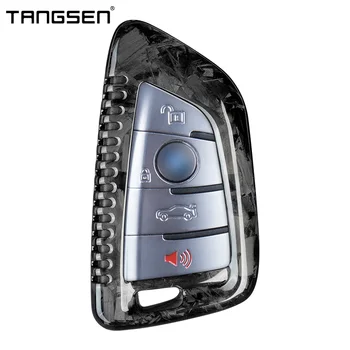 Чехол-брелок TANGSEN Нового стиля, подходящий для BMW X1 X2 X3 X5 X6, аксессуары для защиты ключей от автомобиля из углеродного волокна