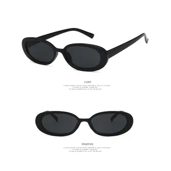 Винтажные поляризованные солнцезащитные очки Солнцезащитные очки для женщин Модные оттенки очков Овальные солнцезащитные очки Изображение 2