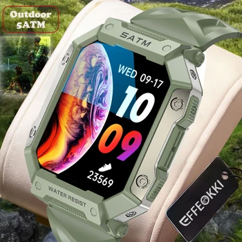 Ультра Водонепроницаемые мужские военные умные часы EFFEOKKI, умные часы, Уличные Тактические Цифровые наручные часы с подключением для мужчин