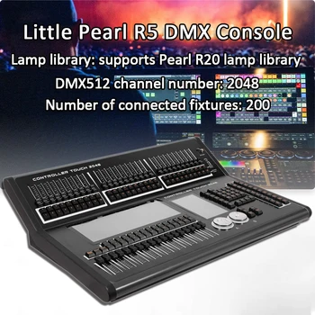 DMX-Контроллер New Little Pearl R5 DMX Console Tiger Touch Scanner Console Автоматическое Сохранение Данных для Сценического Освещения DJ Disco