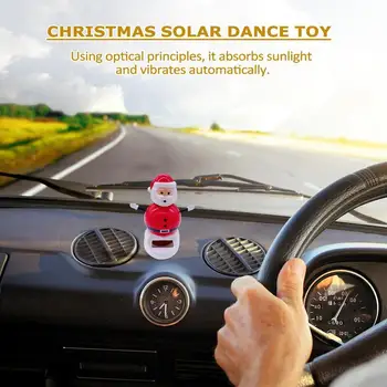 Солнечный Танцующий Снеговик, игрушка Санта Клаус, Декор приборной панели автомобиля, Танцующий Санта, Долговечные Солнечные Танцоры, чтобы развеять скуку за рулем, подарок