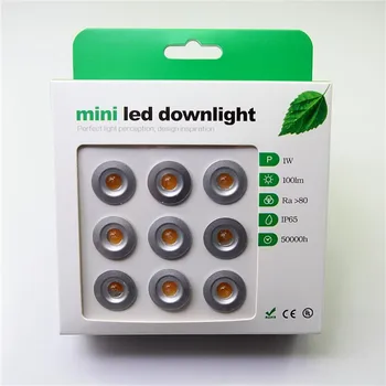 Светодиодный потолочный точечный светильник Mini 1W downlight led 12VDC 60D Mini led лампа белого или теплого белого цвета для домашнего освещения
