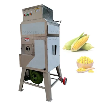 Промышленная автоматическая машина для измельчения свежей кукурузы, шелушилка, небольшая машина для обмолота и шелушения сладкой кукурузы