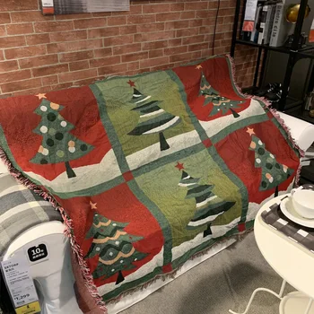 Рождественское украшение одеяло бросок Рождественский подарок Скандинавский диван одеяло диван полотенце шесть сосен диван декор ковер Дорожное покрывало ковер