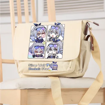 Игровое аниме Honkai: Star Rail Kafka Bailu Silver Wolf, модная Оксфордская сумка-мессенджер, косплей, Повседневная школьная сумка, студенческий подарок